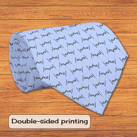 Cravate Club de golf bleu motif