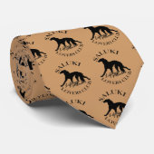 Cravate Club des amoureux de Saluki (Roulé)