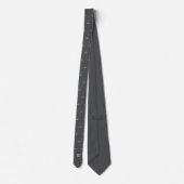 Cravate Clubs de golf initiales monogrammées gris vampire (Dos)