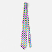 Cravate CMYK Funky Retro (Devant)