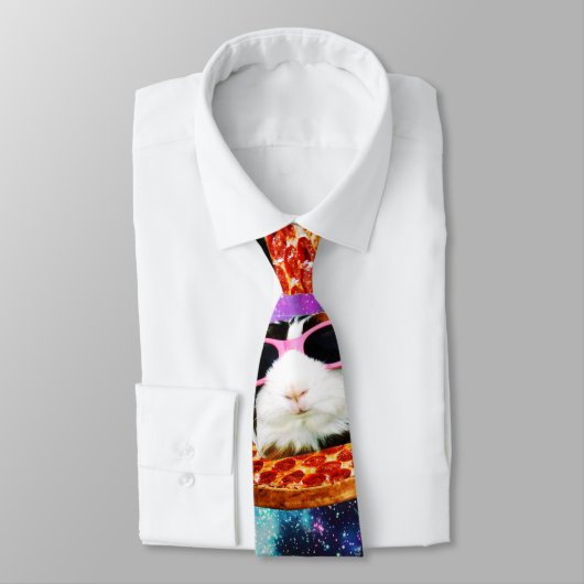 Cravate Cobaye drôle de l'espace (Attaché)