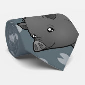 Cravate Cochon miniature de dessin animé (Roulé)