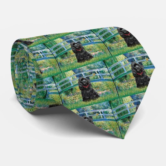Cravate Cocker (noir) - Pont (Roulé)