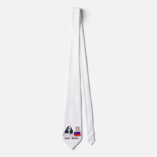 Cravate Cocker Spaniel Américain Rentrée des Classes (Devant)