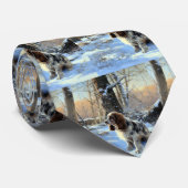 Cravate Cocker Spaniel Laisser Neige Noël (Roulé)