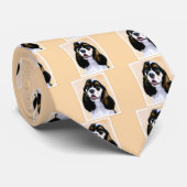 Cravate Cocker Spaniel (Parti) Peinture - Art Chien origin (Roulé)