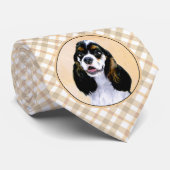 Cravate Cocker Spaniel (Parti) Peinture - Art Chien origin (Roulé)