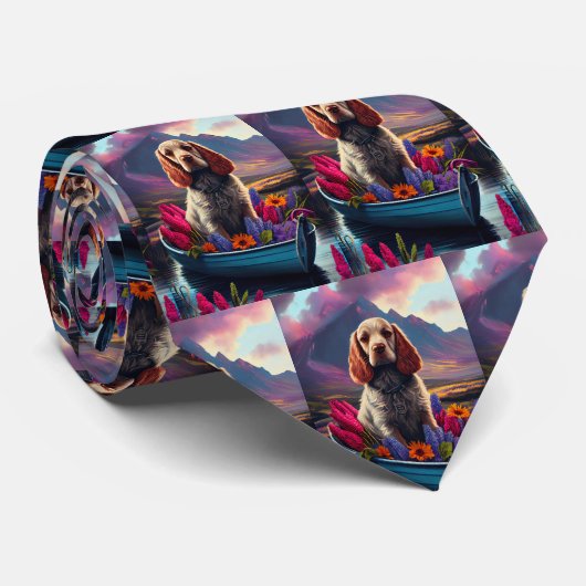 Cravate Cocker Spaniel sur une pagaie : une aventure Pitto (Roulé)