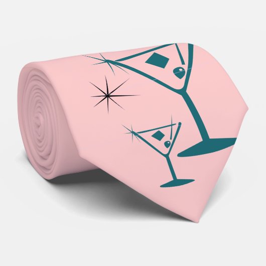 Cravate Cocktail d'années '50 (Roulé)