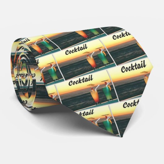 Cravate Cocktail Stropdas (Opgerold)