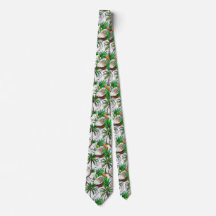 Cravate Cocotier Palm Tree Tropical Motif Design