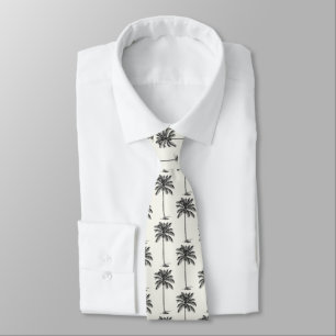 Cravate Cocotier Palm Trees Motif Ligne Style de dessin