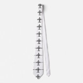 Cravate CODE BARRE AVION Motif de code-barres Jetstream De (Devant)