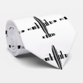 Cravate CODE BARRE AVION Motif de code-barres Jetstream De (Roulé)