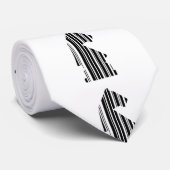 Cravate Code barre de motif de pièce d'échecs CHEVALIER De (Roulé)