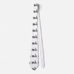 Cravate CODE BARRE SCOOTER Motorcycle Code-barres Motif De