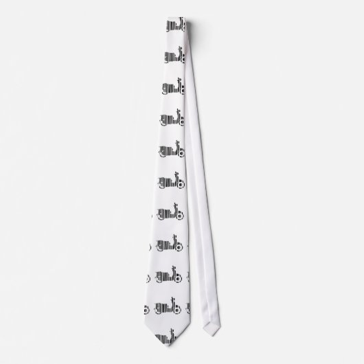 Cravate CODE BARRE SCOOTER Motorcycle Code-barres Motif De (Devant)