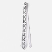Cravate Code-barres LETTRE K Premier motif de code-barres (Devant)
