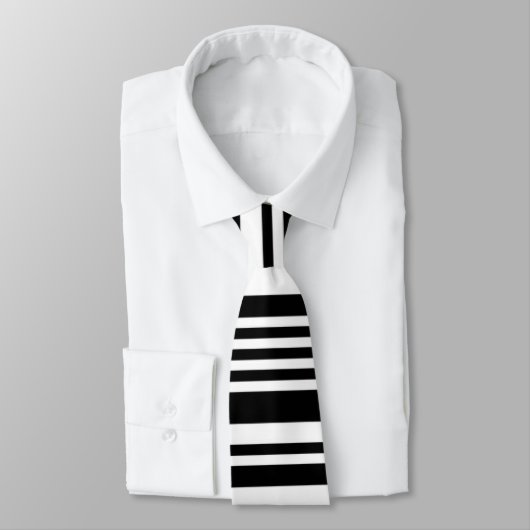 Cravate Code-barres noir (Attaché)