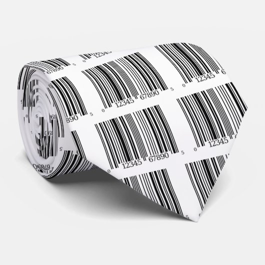 Cravate Code barres-UPC (Roulé)