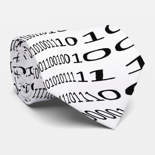 Cravate Code binaire binaire (Roulé)