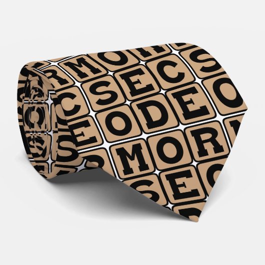 Cravate Code Morse, Système de points et de tirets (Roulé)