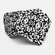 Code QR Abstrait Moderne Motif Noir Et Blanc