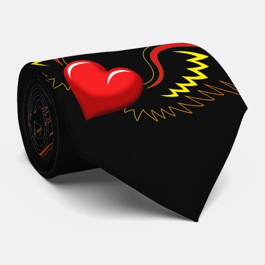 Cravate Coeur ailé (Roulé)