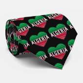 Cravate Coeur algérien, J'aime l'Algérie (Roulé)