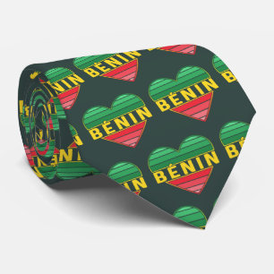 Cravate Coeur béninois, I Love Bénin