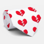 Cravate Coeur brisé (Roulé)
