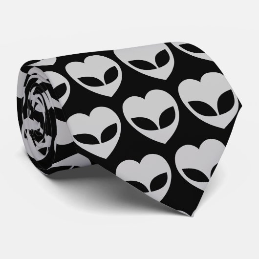 Cravate Coeur d'amour Alien (Roulé)