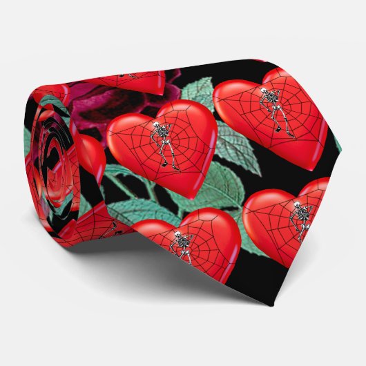 Cravate Coeur d'araignée (Roulé)