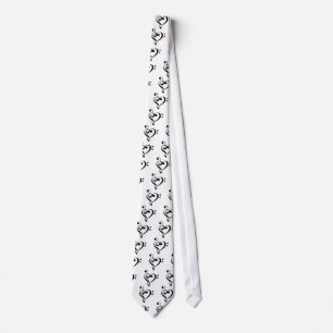 Cravate Coeur de clef de base de clef triple