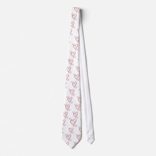Cravate Coeur de Collie hérité (Devant)