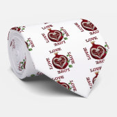 Cravate Cœur de Grenade AMOUR Saint-Valentin (Roulé)