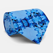 Cravate Coeur de teint bleu (Roulé)