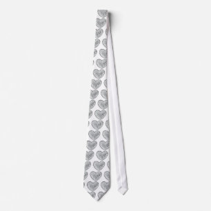 Cravate Coeur diamant