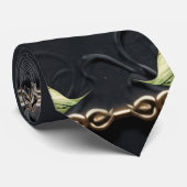 Cravate Coeur gothique étonnant (Roulé)