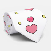 Cravate coeur mixte motif valentine's day (Roulé)