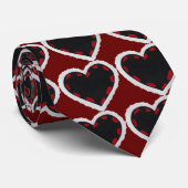 Cravate Coeur noir (Roulé)