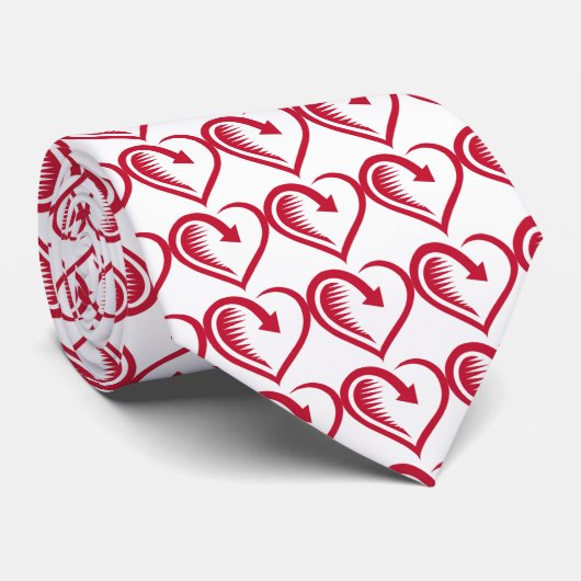 Cravate Coeur pointu - (Roulé)