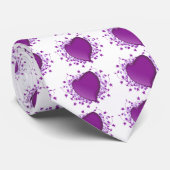Cravate Coeur pourpre (Roulé)
