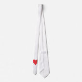 Cravate Coeur rouge (Dos)