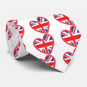 Cravate Cœur Royal Union Jack (Roulé)
