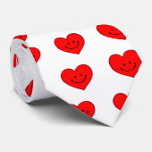Cravate Coeur (visage heureux) (Roulé)