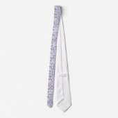 Cravate CoeurChic Lavender lin Damask coeur (Dos)