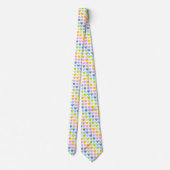 Cravate Coeurs arc-en-ciel Pastel (Dos)