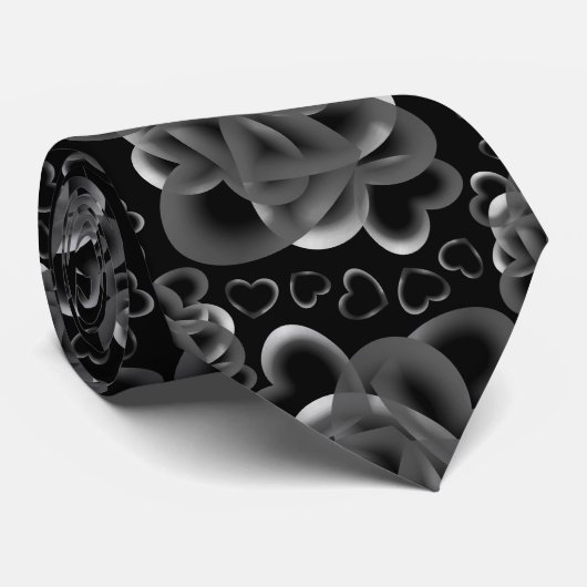 Cravate Coeurs beaucoup Motif (Roulé)