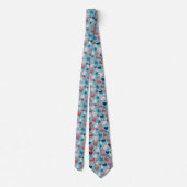 Cravate Coeurs colorés Motif mignon (Dos)